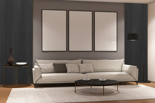 Black Oak Acoustic Panel 2400x600 Thin Slatt