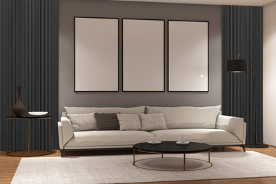 Black Oak Acoustic Panel 2400x600 Thin Slatt
