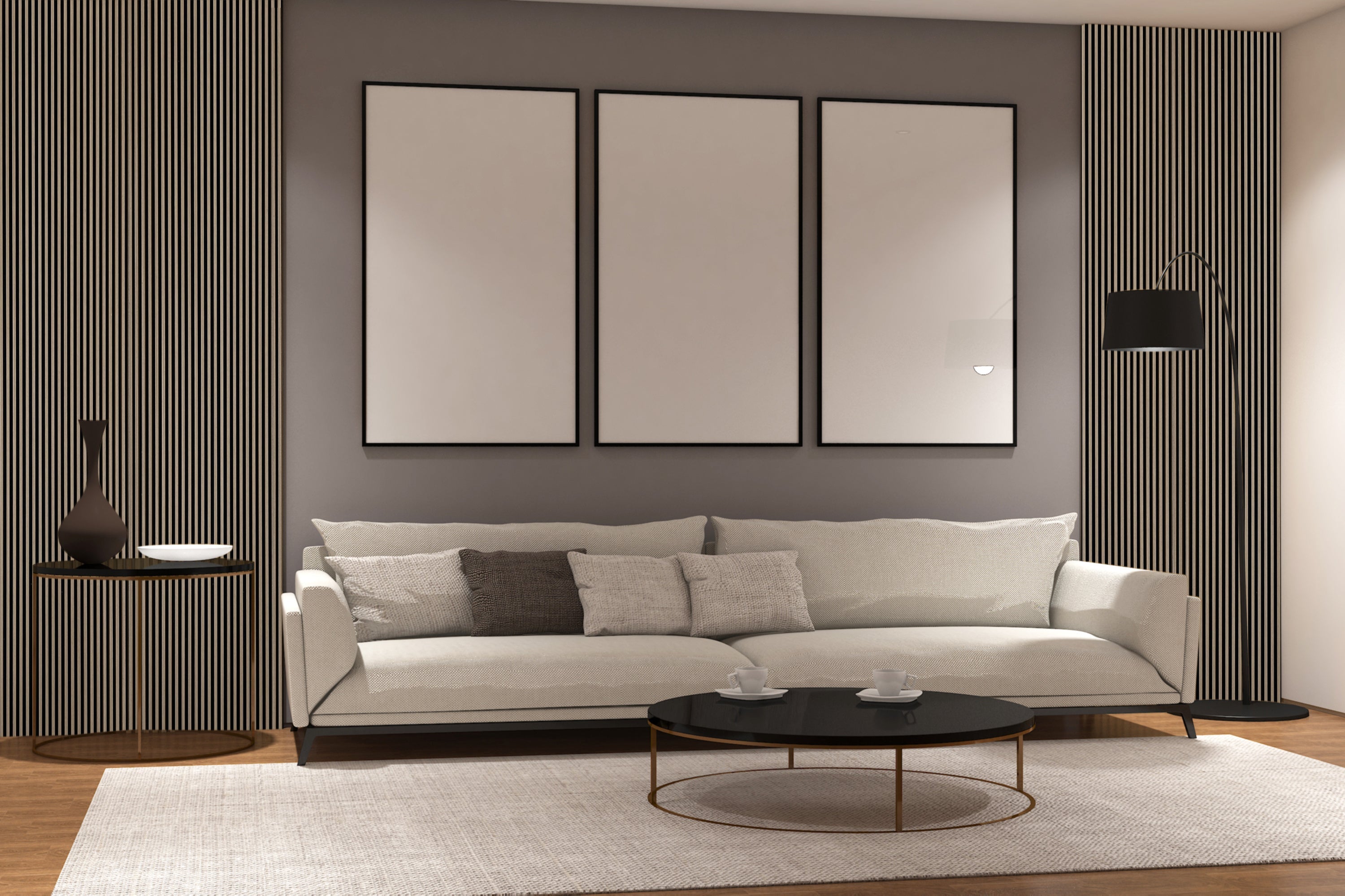 Tobacco Walnut Acoustic Panel 2800x600 Thin Slatt