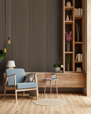 Tobacco Walnut Acoustic Panel 2400x600 Thin Slatt
