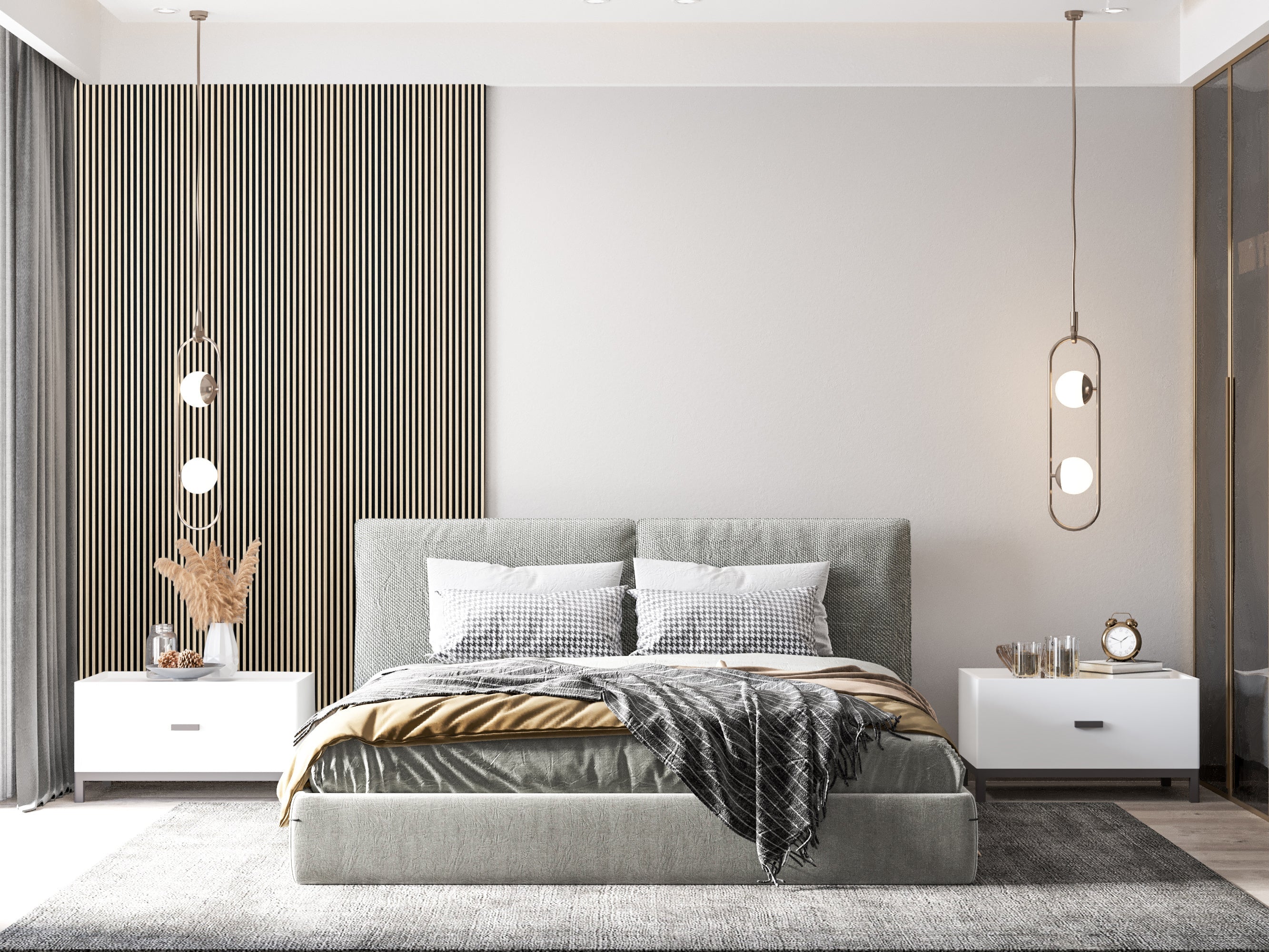 Harbour Oak Acoustic Panel 2800x600 Thin Slatt