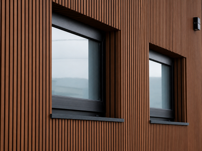 External Wall Cladding (WPC) Teak & Black