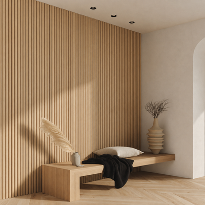Flex Round Oak Panel 2700x600