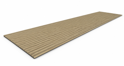 Flex Scallop Oak Panel 2700x510