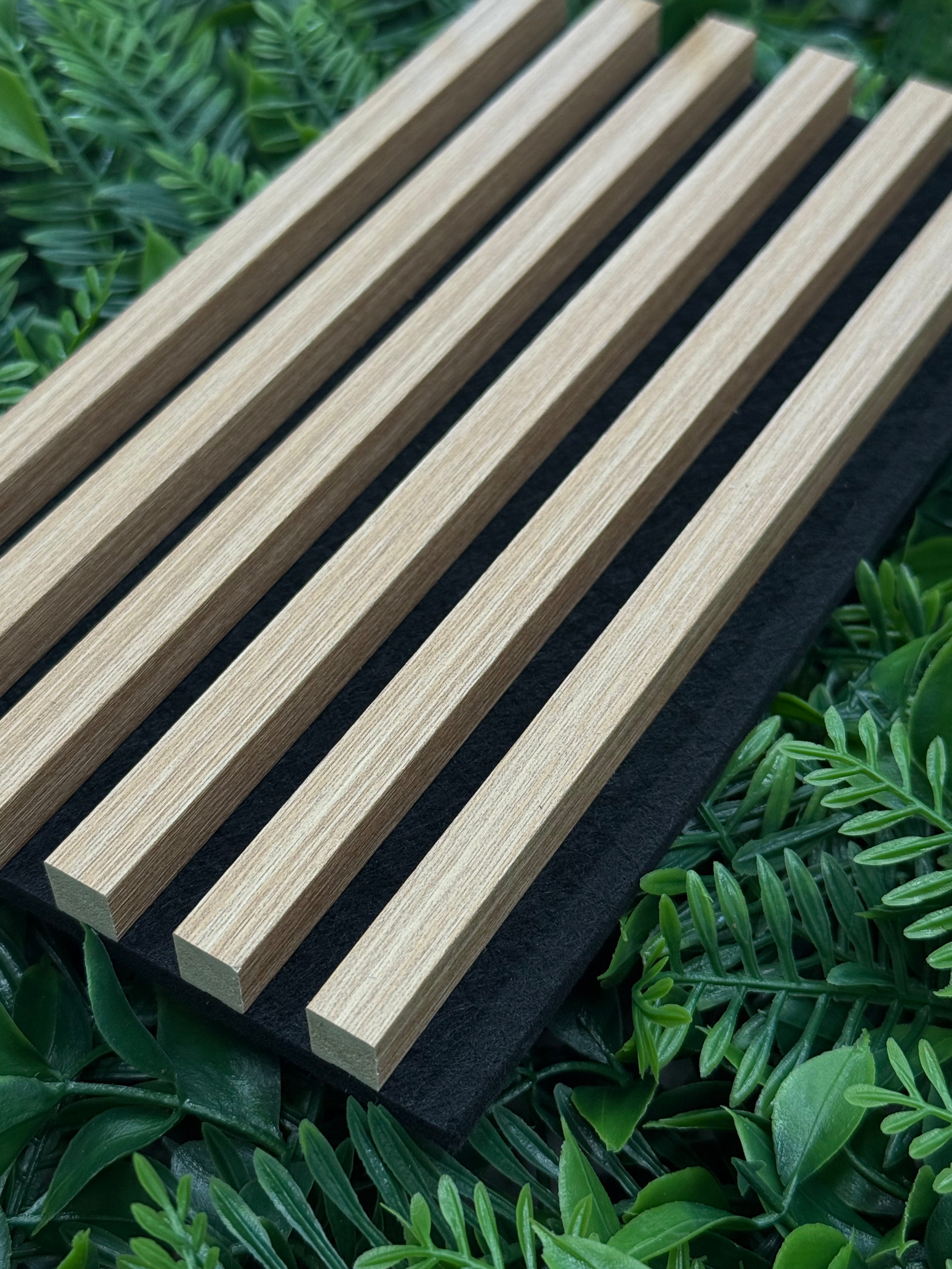 Harbour Oak Acoustic Panel 2800x600 Thin Slatt