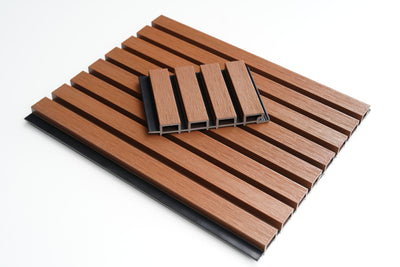 External Wall Cladding (WPC) Teak & Black