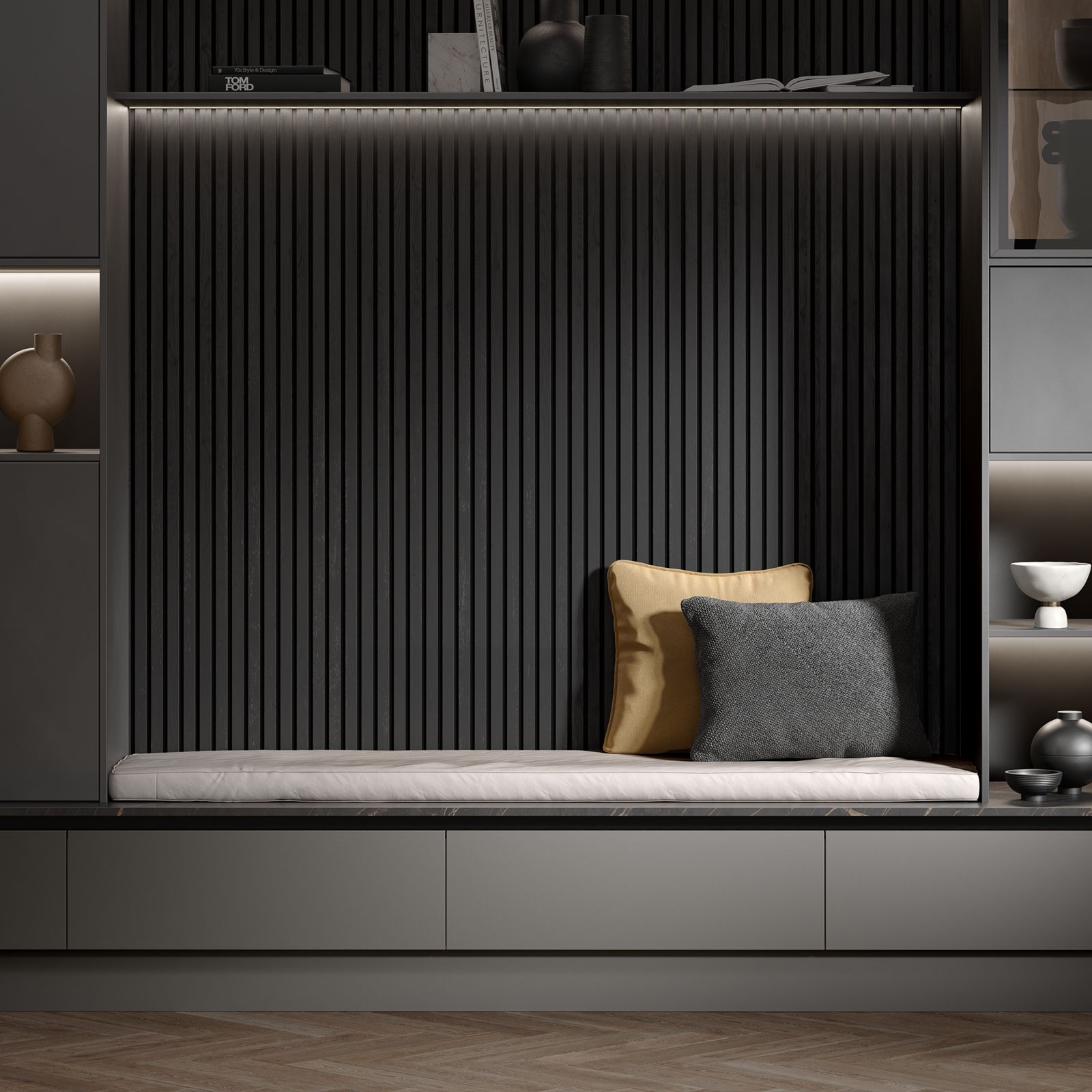 Black Oak Acoustic Panel 2800x600